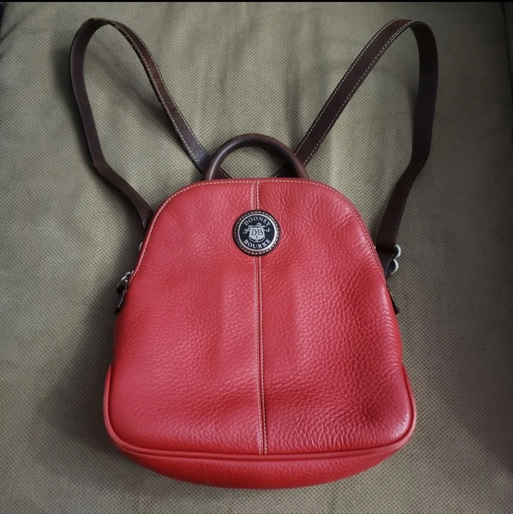 Dooney & Bourke all weather leather vintage red backpack